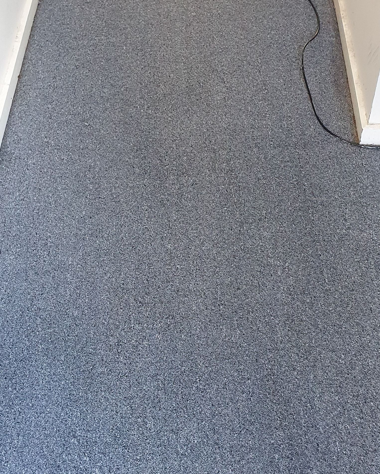 A now clean hallway